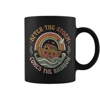 After The Storm Comes The Rainbow Retro Noahs Ark Coffee Mug - Thegiftio UK