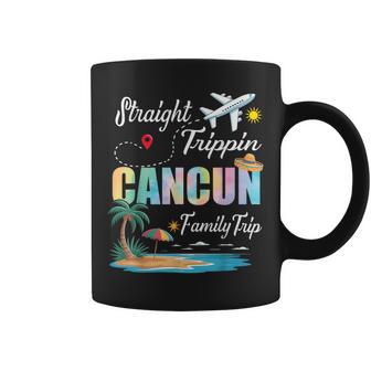 Straight Trippin' 2026 Family Trip Cancun Mexico Vacation Coffee Mug - Monsterry UK