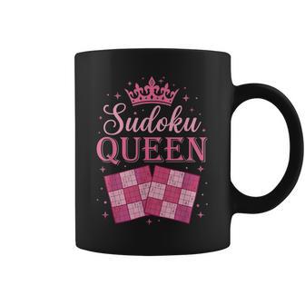 Sudoku Queen Geek Puzzleolver Joueur De Jeu Cérébral Et Fan De Mathématiques Tasse - Cadeauxyz
