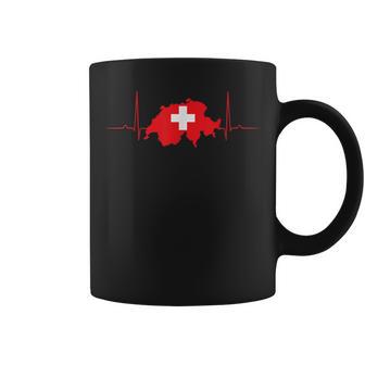 Suiza Corazónuizo Latido Del Corazónintageuiza Mapa Taza de café - Regaloses