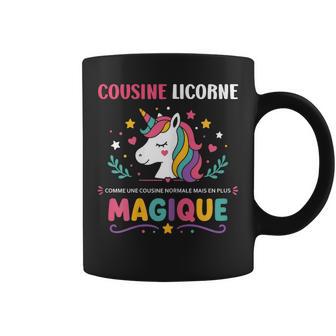 Super Cousine Magique Drole Amour Humour Cousine Licorne Tasse - Cadeauxyz
