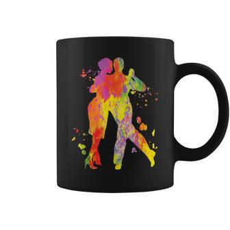 Tango Baile Argentino Latido Del Corazón Milongaals Tango Bailarines Taza de café - Regaloses