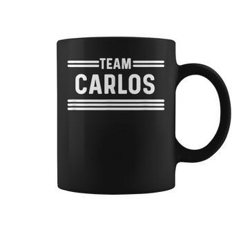Team Carlos Apellido Taza de café - Regaloses