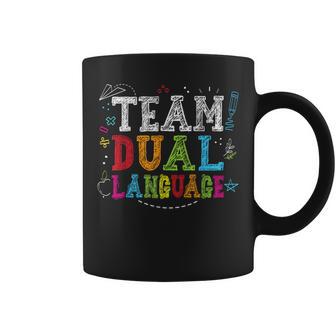 Team Dual Language Back To School Bilingual Teachers Kids Coffee Mug - Thegiftio UK