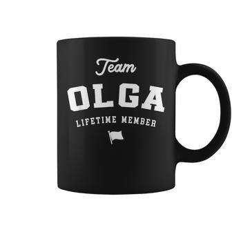 Team Olga Lifetime Miembro Divertido Nombre Olga Taza de café - Regaloses