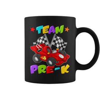 Team Pre-K Racing Car Preschool Back To School Boys Kids Coffee Mug - Thegiftio UK