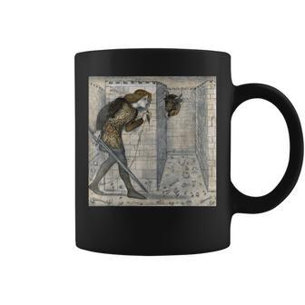Teseo Y El Minotauro En El Dibujo Del Laberinto Taza de café - Regaloses