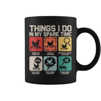 Things I Do In My Spare Time Chicken Farmer Kids N Coffee Mug - Thegiftio UK