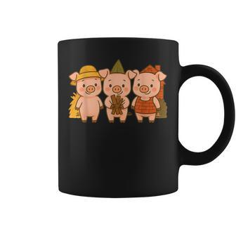 Three Little Pigs Fairy Tale Storybook Characters Coffee Mug - Thegiftio UK