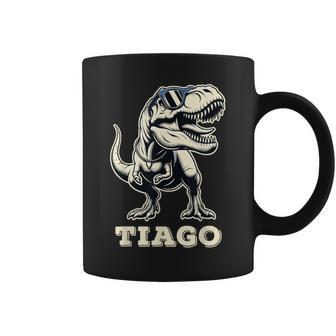 Tiago Cadeau Prénom Personnalisé Garçon Dinosaure Tasse - Cadeauxyz