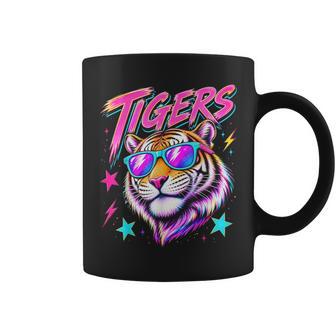 Tigers Spirit 80S Synthwave Cool Mascot For Kids Coffee Mug - Thegiftio UK
