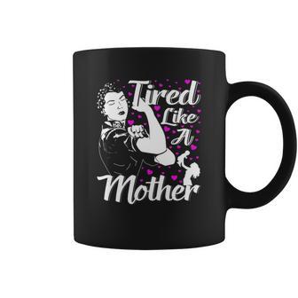 Tired Like A Mother Christmas Ideas For Mom Coffee Mug | Seseable UK