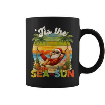 Tis The Sea-Sun Christmas In July Hawaii Santa Beach Coffee Mug | Seseable UK
