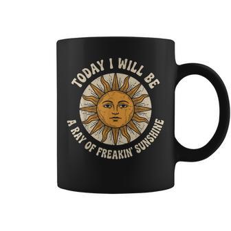 Today I Will Be A Ray Of Freakin' Sunshine Sarcastic Humor Coffee Mug - Thegiftio UK