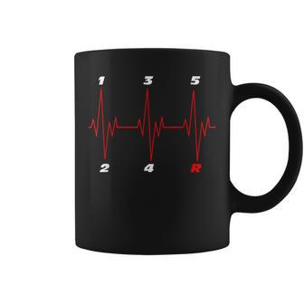 Transmisión Manual Heartbeat Motorsport Racer Cars Regalo Taza de café - Regaloses