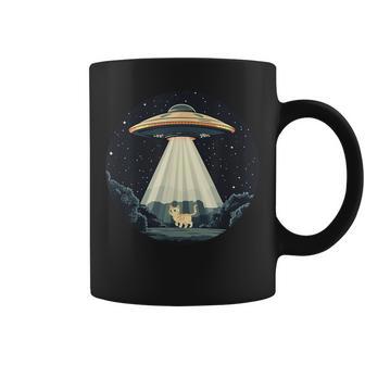 Ufo Drôle Rayonnant Un Chat Pour Les Amateurs D'espace Tasse - Cadeauxyz