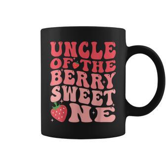 Uncle Of The Berry Sweet One 1St Birthday Strawberry Coffee Mug - Thegiftio UK