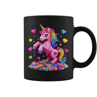 Unicorn Master Builder Girls Kids Building Bricks Blocks Toy Coffee Mug - Thegiftio UK