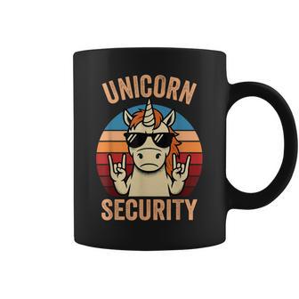 Unicorn Security Retro Rock Unicorn Halloween Coffee Mug | Seseable UK