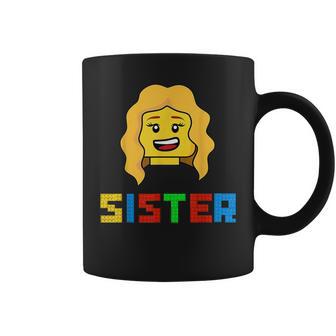 Unique Family Sister Master Builder Building Bricks Blocks Coffee Mug - Monsterry UK