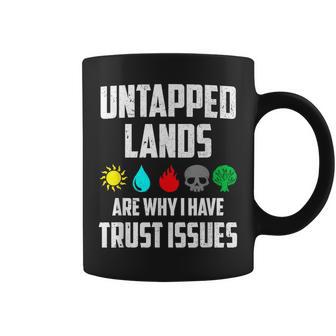Untapped Lands Trust Issues Gamer Tcg Retro Vintage Coffee Mug - Thegiftio UK