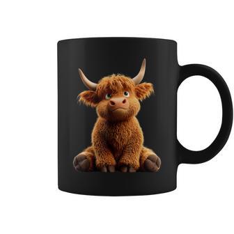 Vache Highland Cow Bœuf Fermier Ferme Highland Cattle Tasse - Cadeauxyz