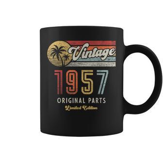 Vintage 1957 Original Piezas Palmas 69 Cumpleaños Taza de café - Regaloses
