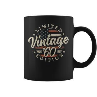 Vintage 1960 Limited Edition Usa Flag 66Th Birthday Coffee Mug - Thegiftio UK