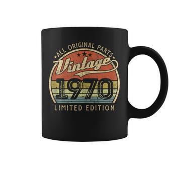 Vintage 1970 Edición Limitada Retro Nacido En 1970 Hombres Es In Mangas Taza de café - Regaloses