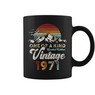 Vintage 1971 Cumpleaños 55 Años Montañas Retro Taza de café - Regaloses
