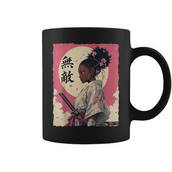 Vintage African American Samurai Warrior Afro Black Girl Coffee Mug - Thegiftio UK