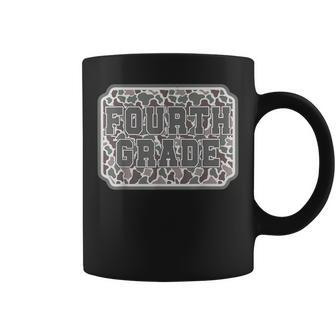 Vintage Camo Fourth Grade Back To School Teacher 4Th Grade Coffee Mug - Thegiftio UK