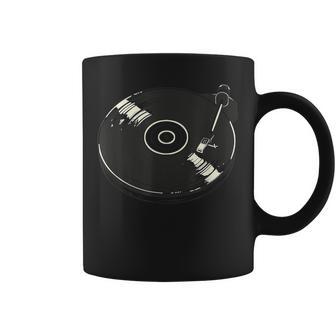 Vintage Discos Retro Música Tocadiscosinilos Taza de café - Regaloses