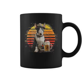 Vintage Dog Dad Retro Bull Terrier Papá Día Del Padre Para Hombres Taza de café - Regaloses