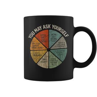 Vintage You May Ask Yourself Retro Pie Chart 80S Music Coffee Mug | Seseable UK