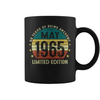 Vintage Regalo 60 Años Hombre Mayo 1965 60 Cumpleaños Taza de café - Regaloses