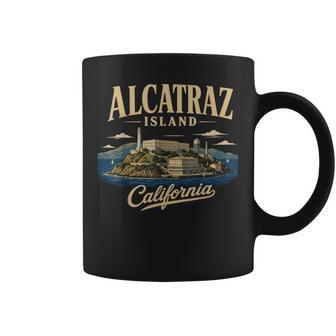 Vintage Travel Poster Alcatraz Island Coffee Mug - Thegiftio UK