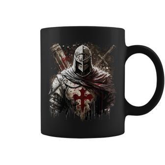Vintage A Warrior Of Christ – Chevaliers Templiers Homme Tasse - Cadeauxyz