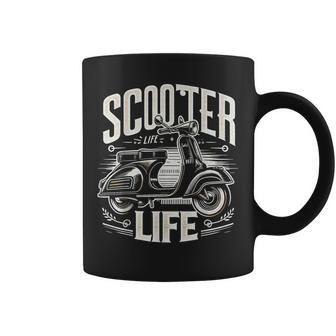 Vintagecooter Life Classic Cyclomoteurélo De Routecoot Italien Tasse - Cadeauxyz