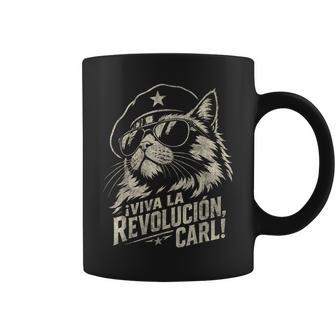 Viva La Revolucion Carl Cuban Cat Revolutionary Humor Coffee Mug - Thegiftio UK