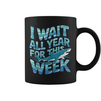 I Wait All Year For This Week 2026 Shark Groovy Coffee Mug | Seseable UK