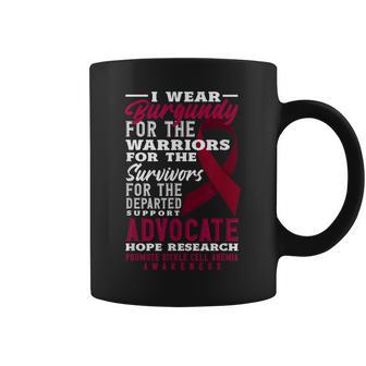 I Wear Burgundy For Sickle Cell Amenia Awareness Coffee Mug - Thegiftio UK