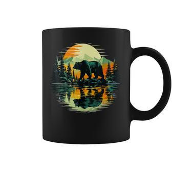 Wildlife Bear Trees Reflection Outdoor Forest Coffee Mug - Thegiftio UK
