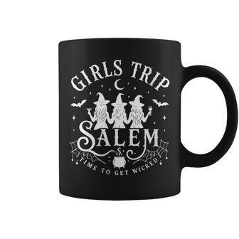Women's Girls Trip Salem Halloween Witch Salem Massachusetts Womens Coffee Mug | Seseable UK