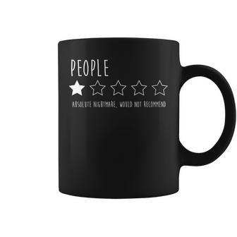 Women's People One Star Rating Would Not Recommend Fun People 1 Star Coffee Mug - Thegiftio UK