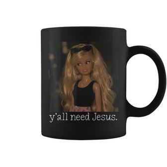 Ya'll Need Jesus Disgusted Face Christian Coffee Mug - Thegiftio UK