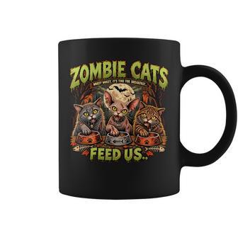 Zombie Cats Halloween Spooky Cat Lovers Kids Coffee Mug | Seseable UK