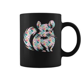 かわいいチンチラ花柄チンチラ 長袖tシャツ コーヒーマグ - Kawaiitshirt