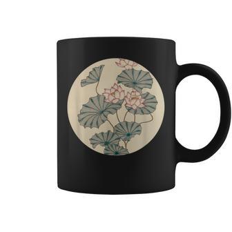 蓮の花 浮世絵 日本風アート コーヒーマグ - Kawaiitshirt