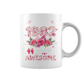 44歳 1982年8月 花柄 44歳 誕生日 男性 女性 コーヒーマグ - Kawaiitshirt